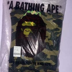 Bape Green Camo Zip Up