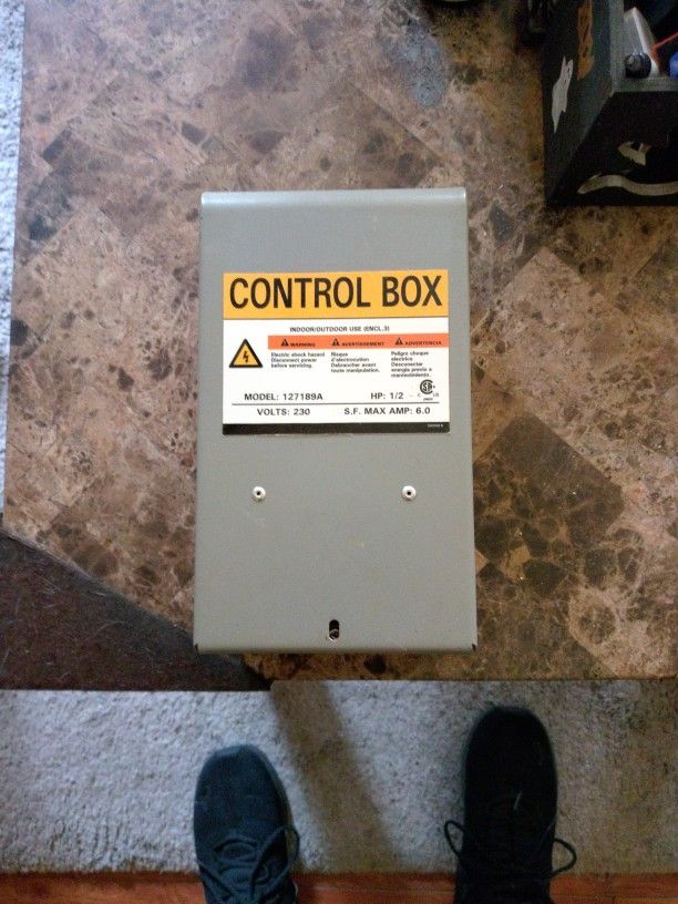 Control Box for well pump.