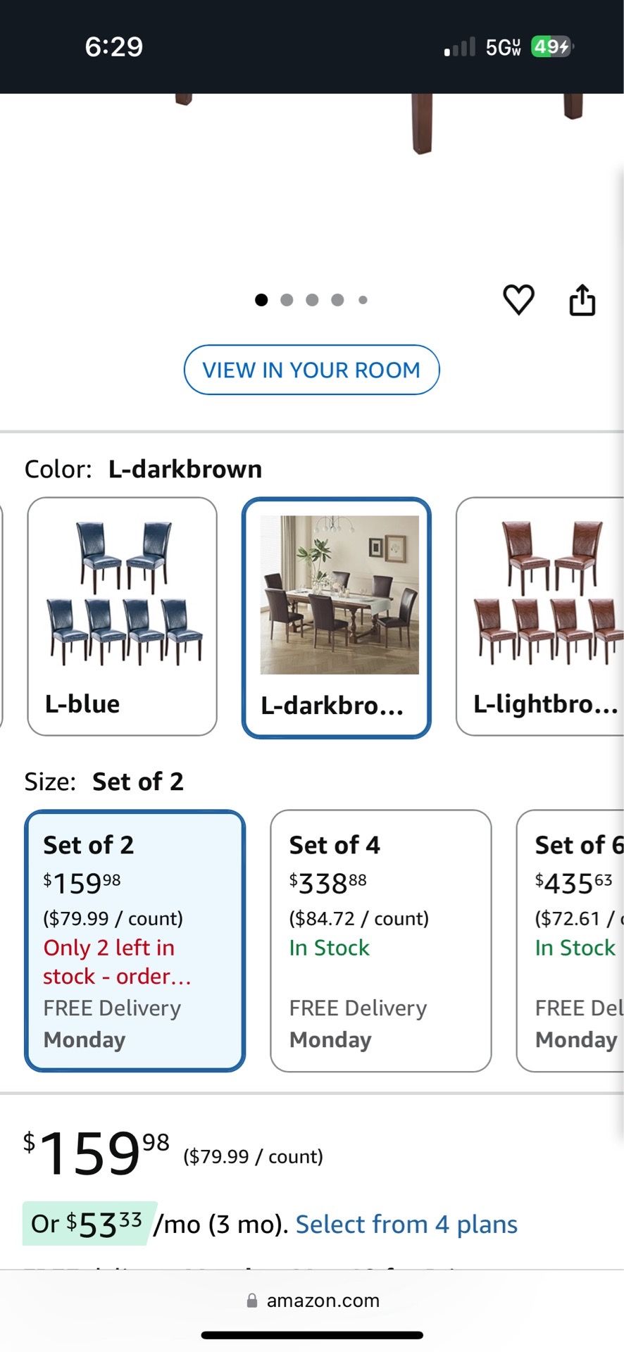 Brown Dining Room Chairs