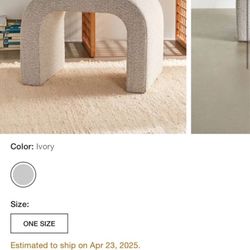 2 Urban outfitters Boucle Stools