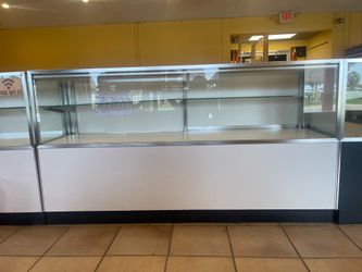 70” Glass Retail Display Counter Showcase Store Fixture (Both with and without storage compartment)