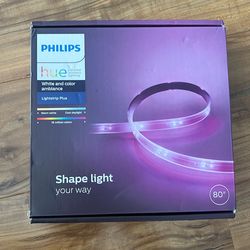 Philips Hue 800276 Lightstrip Plus 80" White and Color Ambiance Brand New Sealed
