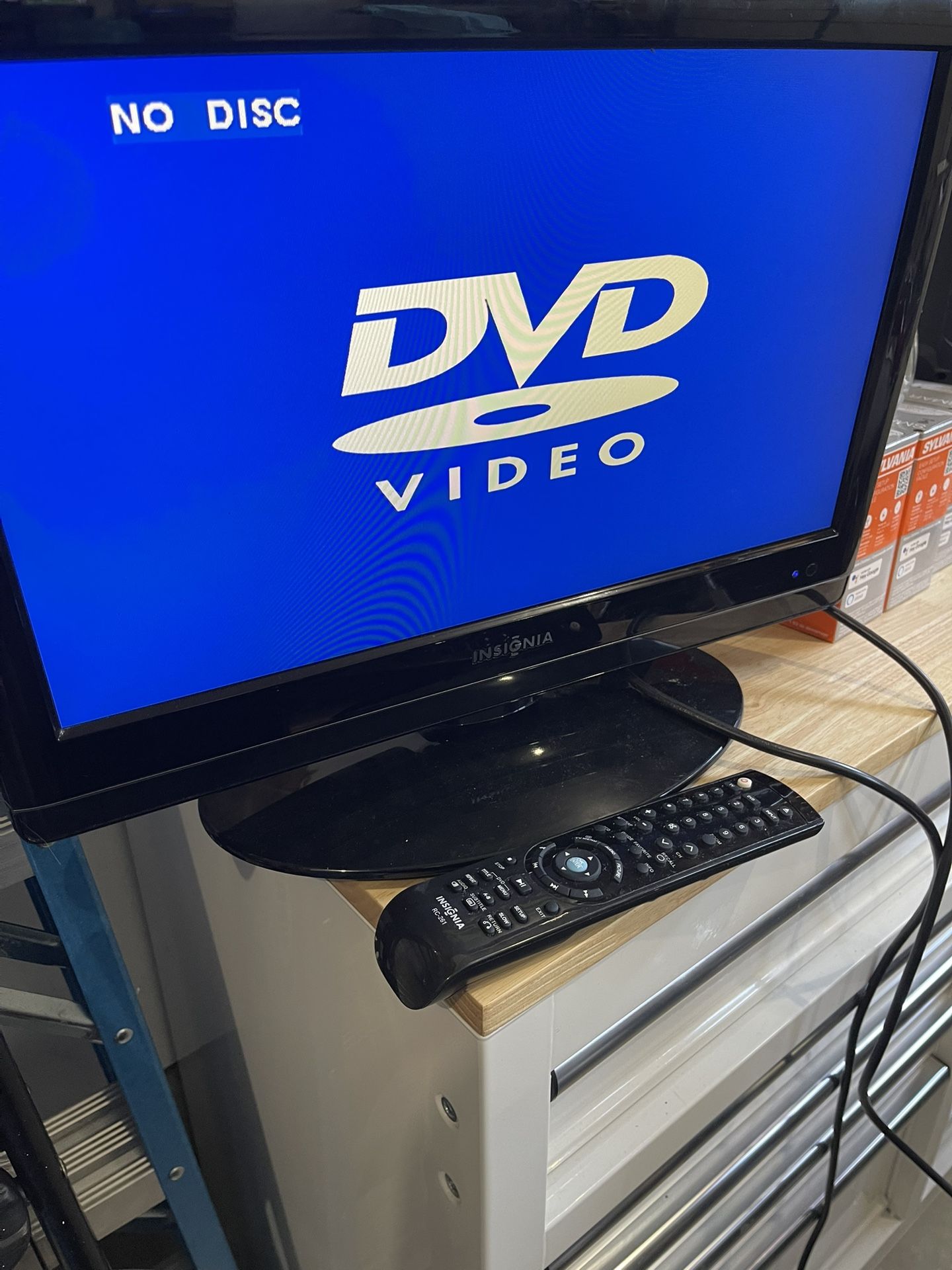19” Insignia LCD DVD Television with Remote