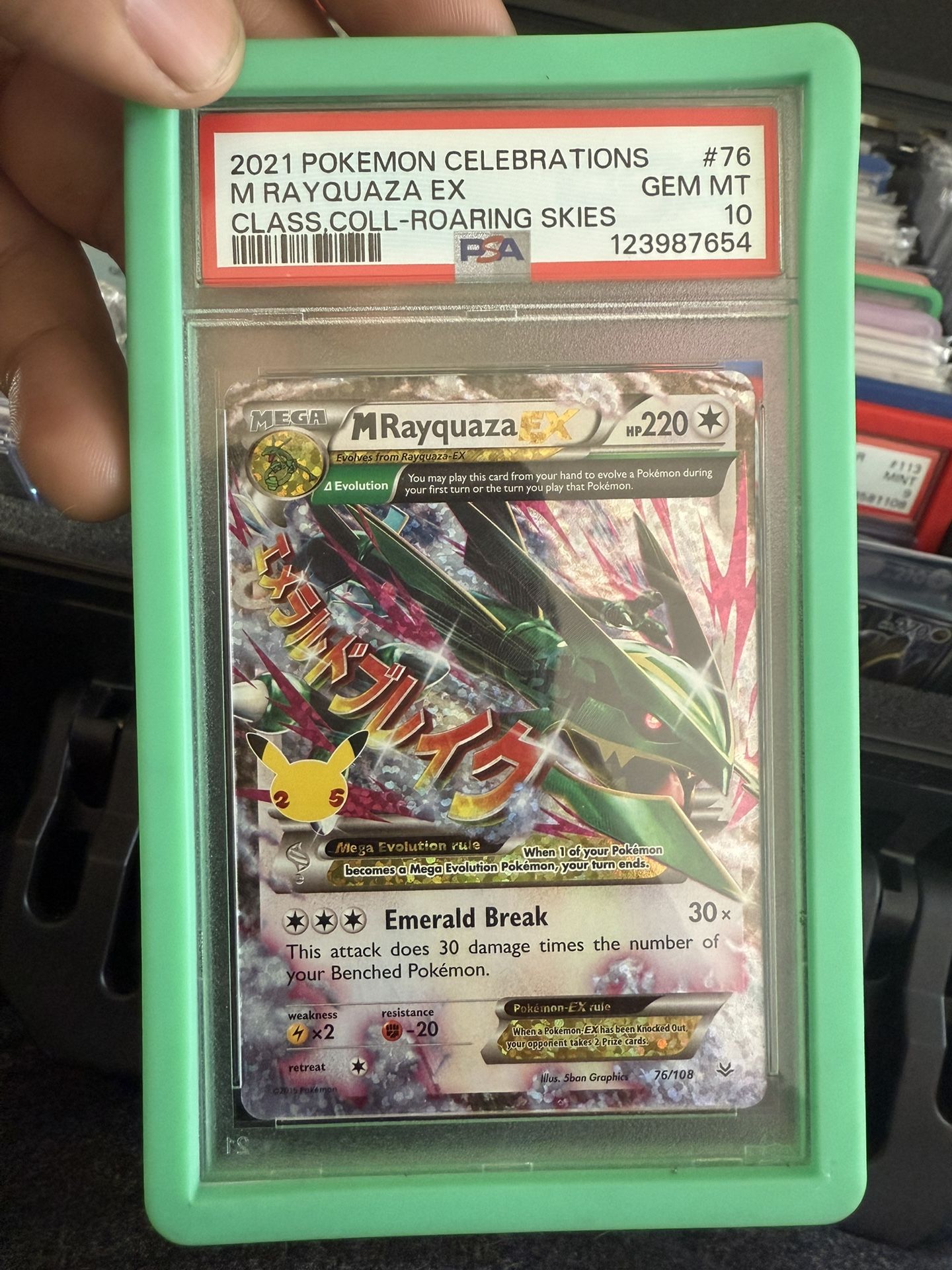 M Rayquaza Ex Celebration Psa 10