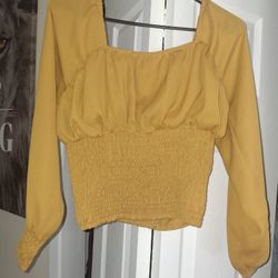 Mustard Yellow Blouse 