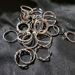 Stackable Gold Or Silver Rings. 5 Dollars  For All Gold Or All Silver