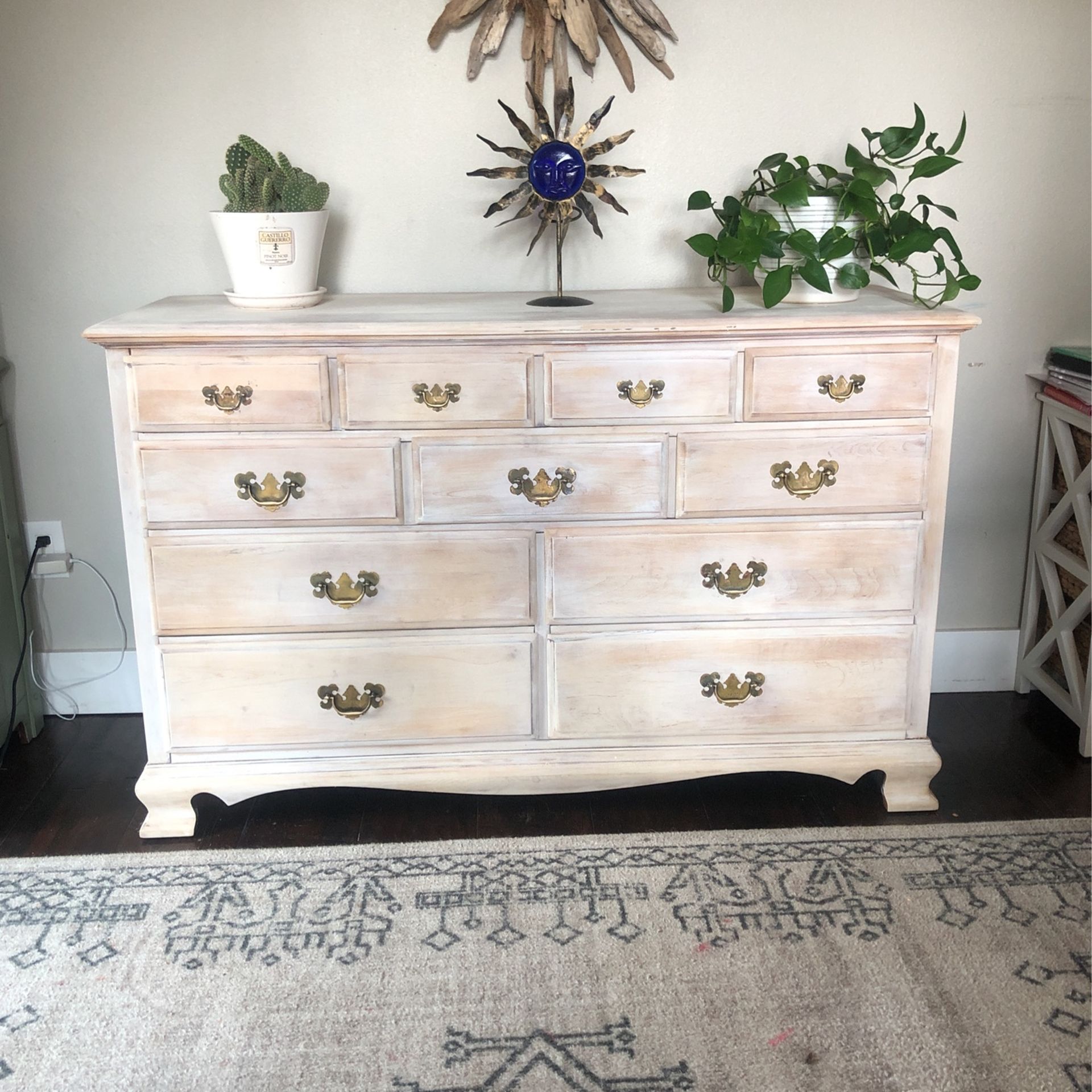 RUSTIC SOLID WOOD 11 DRAWER DRESSER