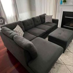 Black Sectional couch