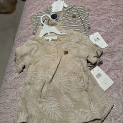 Lot Of 2 Baby Toddler  Boy Girl Unisex Rachel Zoe Rz Baby Outfits 