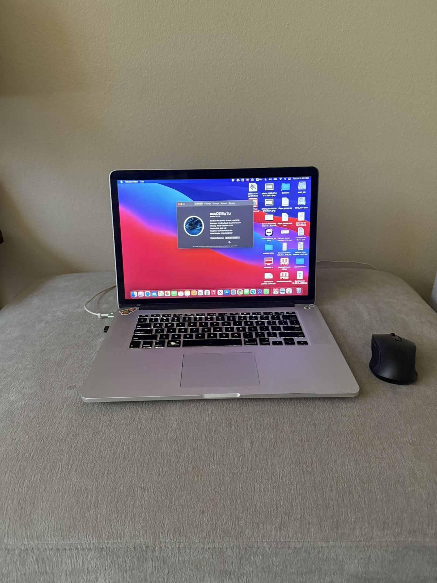 💻 MacBook Pro 15” Retina (Late 2013) — i7 / 16GB RAM / 500GB SSD / Big Sur