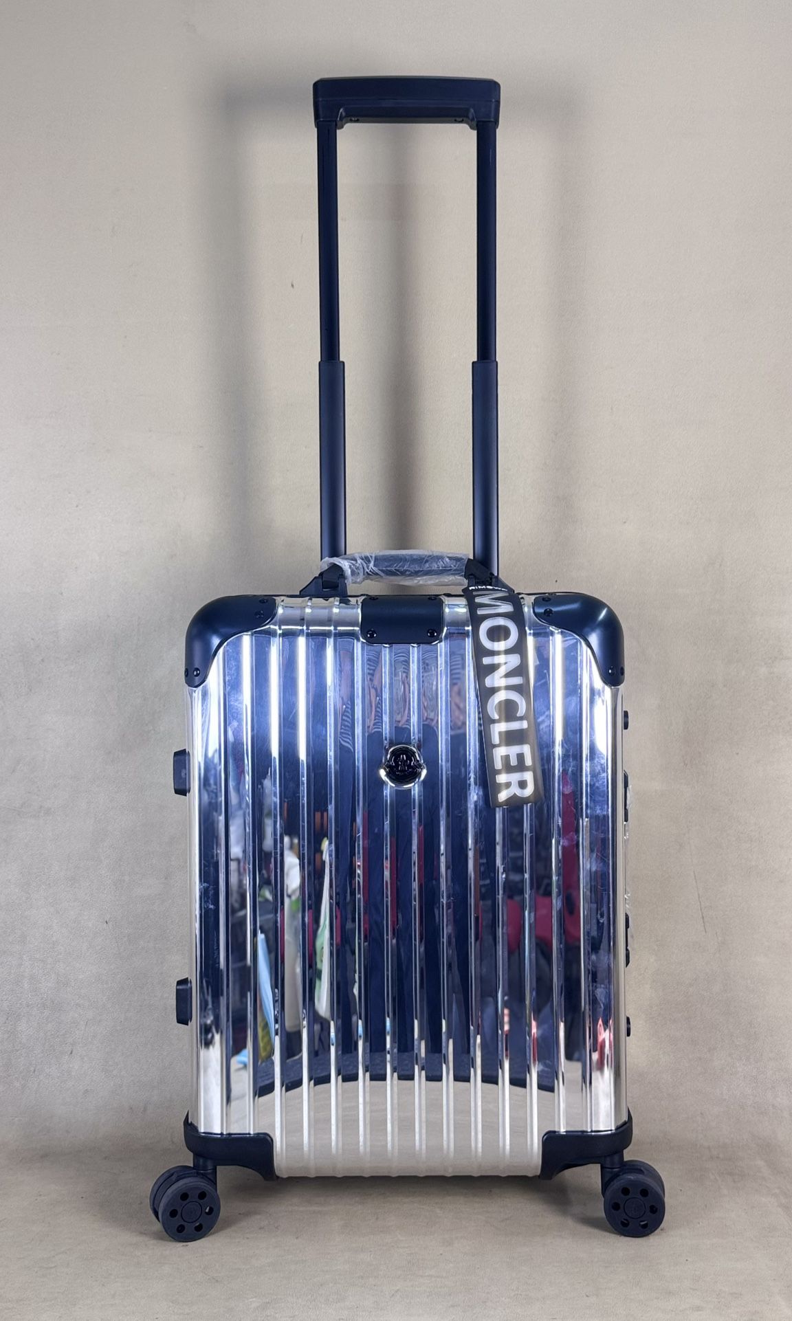 Rimowa x Moncler Reflection Suitcase Aluminum 22” Cabin Spinner Carry On Suitcase