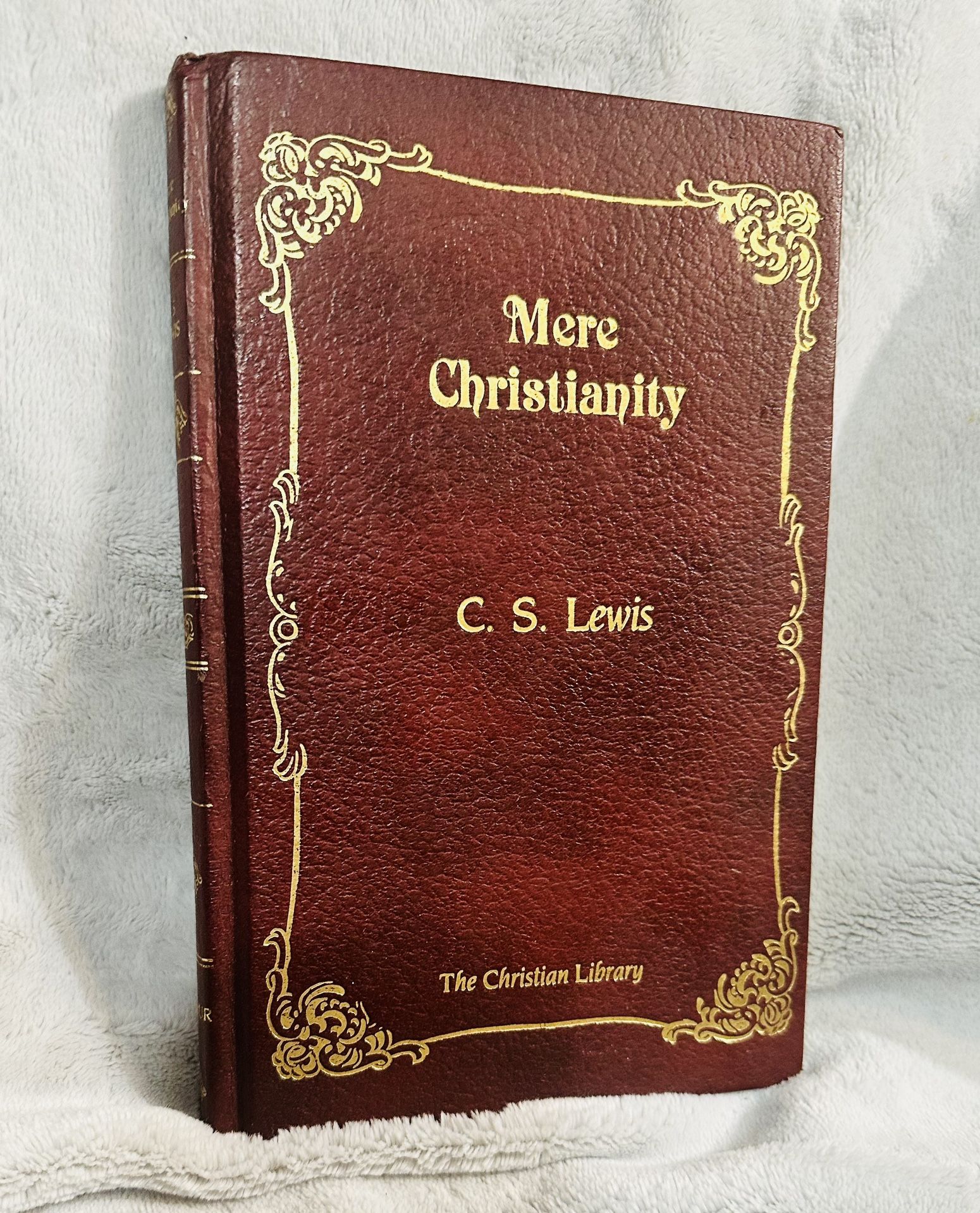 Vintage 1952 Leather Bound Classic Mere Christianity CS Lewis