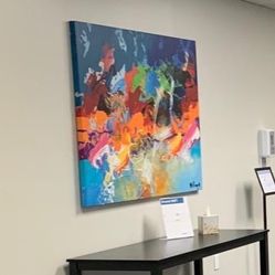 Large Abstract Art Canvas Print