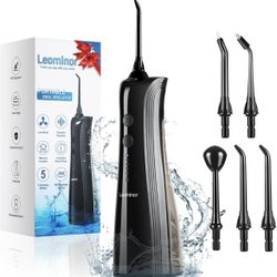 New In Box Water Dental Flosser Pick for Teeth-5Modes Cordless Portable Water Teeth Cleaner IPX7 Waterproof Oral Irrigator Rechargeable