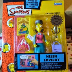 Vintage Sealed Simpsons Action Figure Helen Lovejoy 