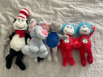 Set of Dr Seuss Plush Dolls