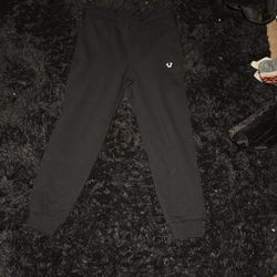 True Religion, Black Cuff Sweats