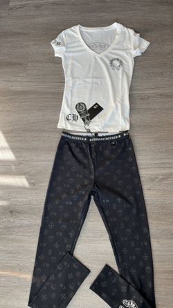 Chrome Hearts T-Shirt and Leggings Set