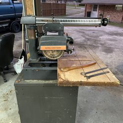 10” Radial Arm Saw Sears Craftsman With Base. WORKS! 
