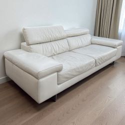 LEATHER COUCH SOFA SET 