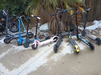 Lot of 7 Electric Scooters Mixed Brands