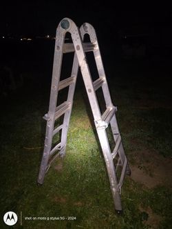 Werner multi-position aluminum ladder