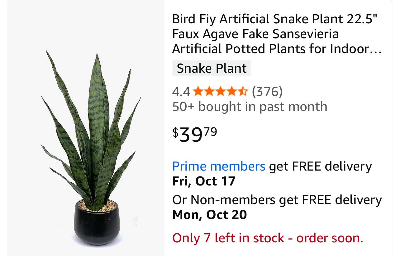 Home Office Décor artificial Plants