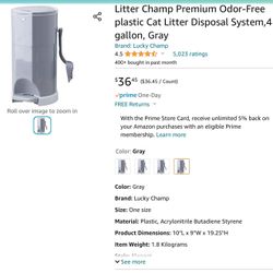 Litter Disposal Container 