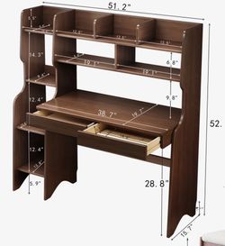 Brown kids desk