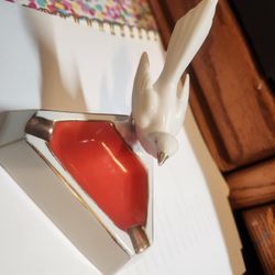 Vintage Gerold Tettau Bavaria Porcelain Bird Ashtray
