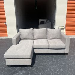 Grey Chaise Sectional - Same Day Delivery Available 🛻 