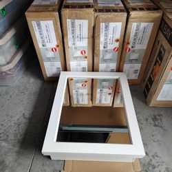 Small Medicine Cabinet 15 X 19 White Frame Outside or Inside Wall