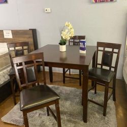 Cimeran Dark Brown Dining Table And Chairs👍 Brand New👌 Dining Room 👈