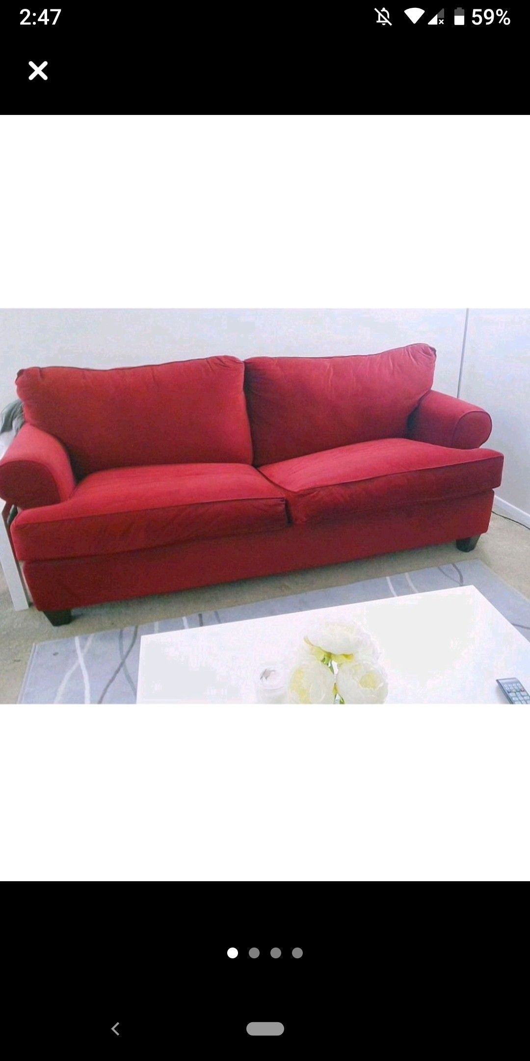 Red Sofa Bed