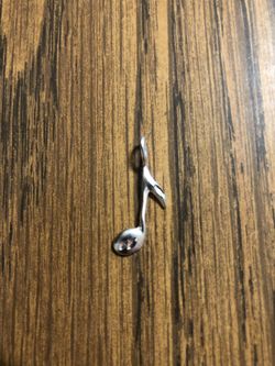Sterling Silver Music Note Charm