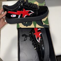 A bathing Ape Bape Black Force 1s