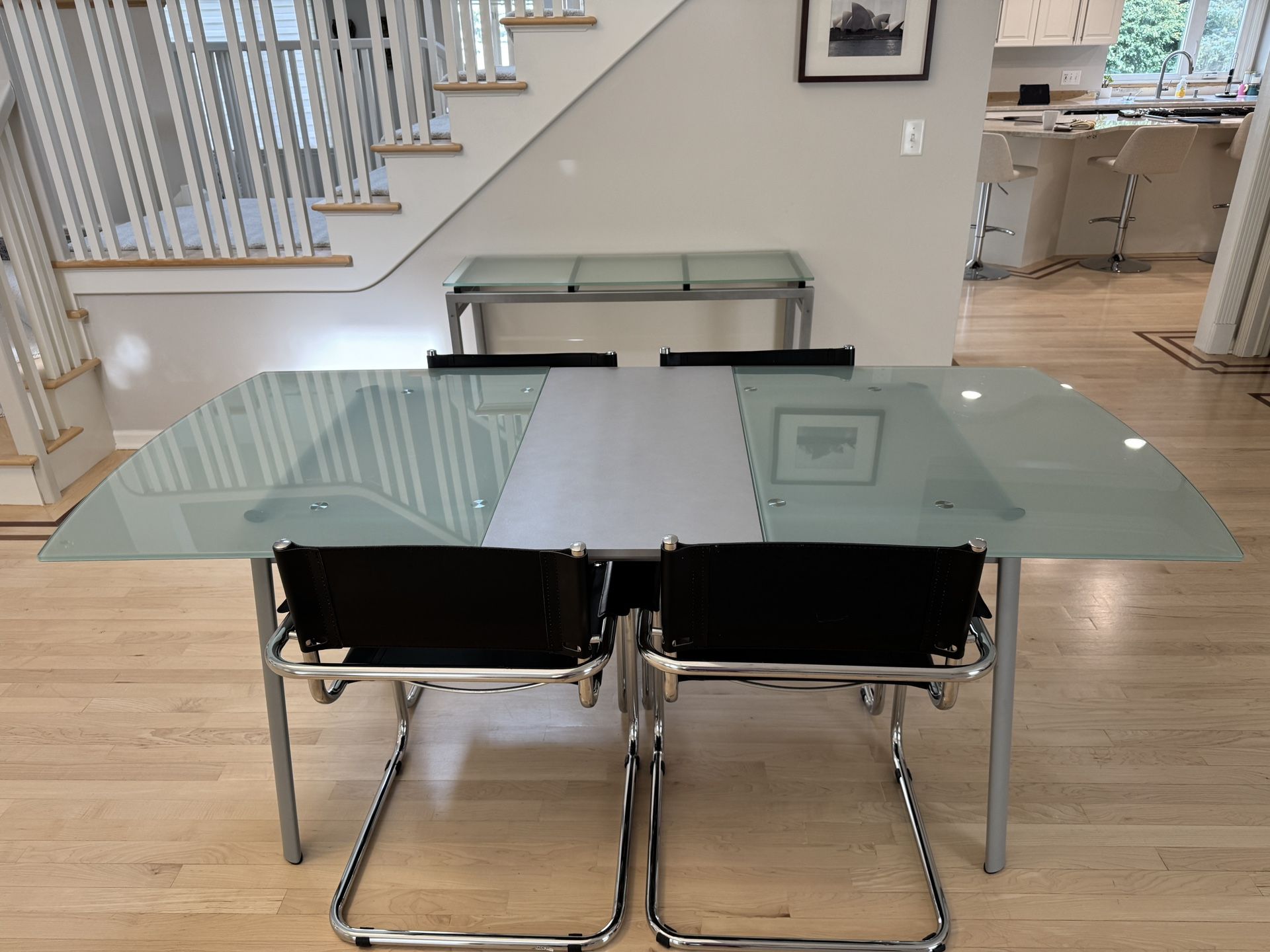 Dining Table with (4) Chairs and Console Table