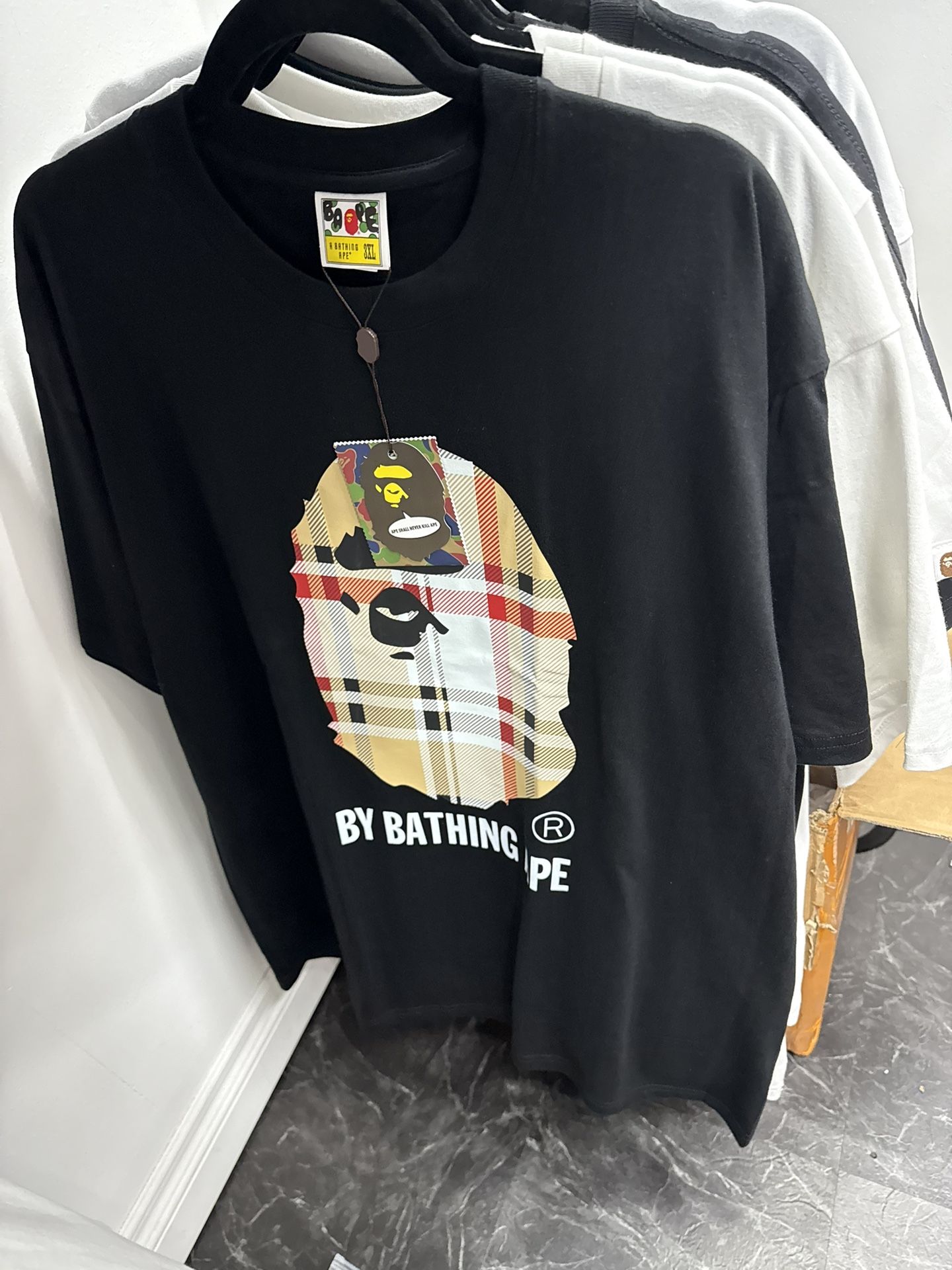 A Bathing Ape bape Burberry Shirt