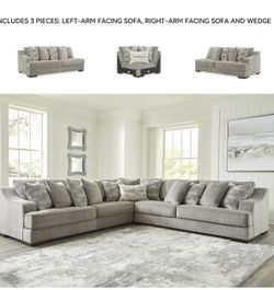 Bayless sectional by Ashley 130by130 reversible cushion