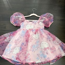 Girl Toddler Hello Kitty Dress 4/5