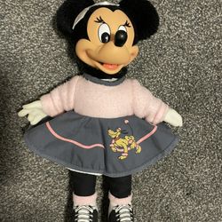 Disney Applause Vintage Minnie Mouse Sock Hop Doll 