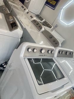 Glass top washer and dryer