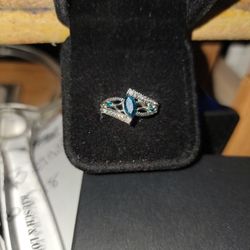 Sizes 6,7 Tourquoise Sterling Silver Ring