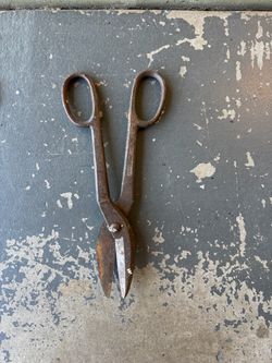 Vintage large metal snips