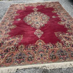 Karastan Red Medallion Kerman Size 8.8/12