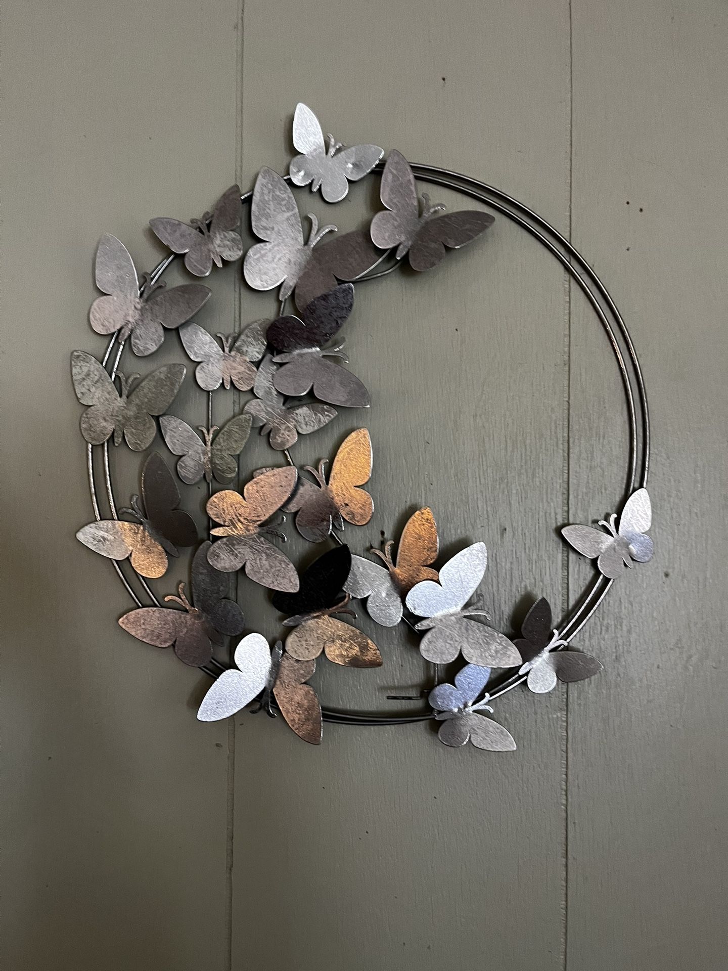Metallic Butterfly Wall Art – Moon Crescent Design