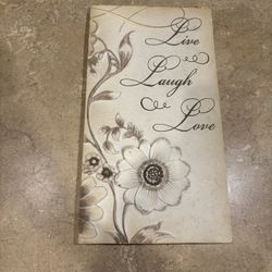 Live Laugh, Love 3-D Resin Wall Art