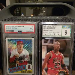 Shohei Ohtani & Michael Jordan Graded Cards