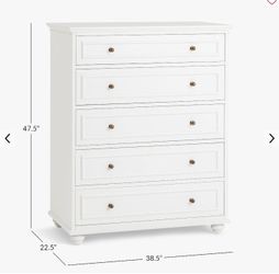 Pottery Barn Chelsea 5-Drawer Tall Dresser