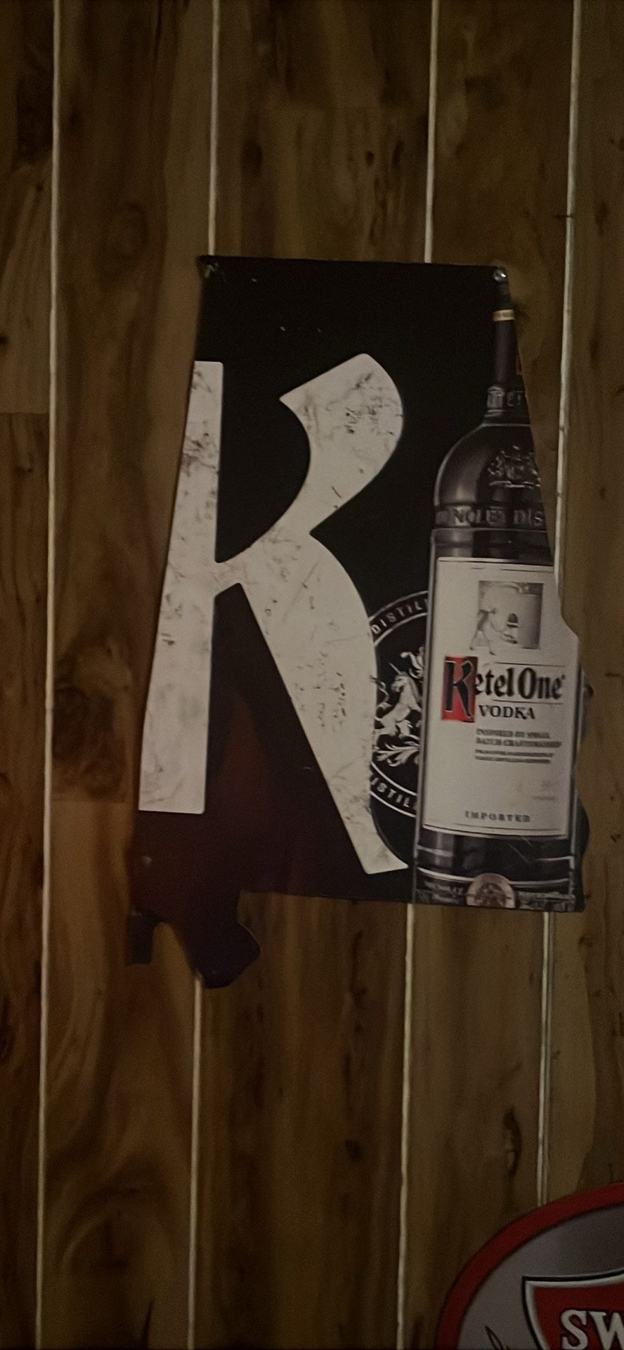 Metal Vodka Sign